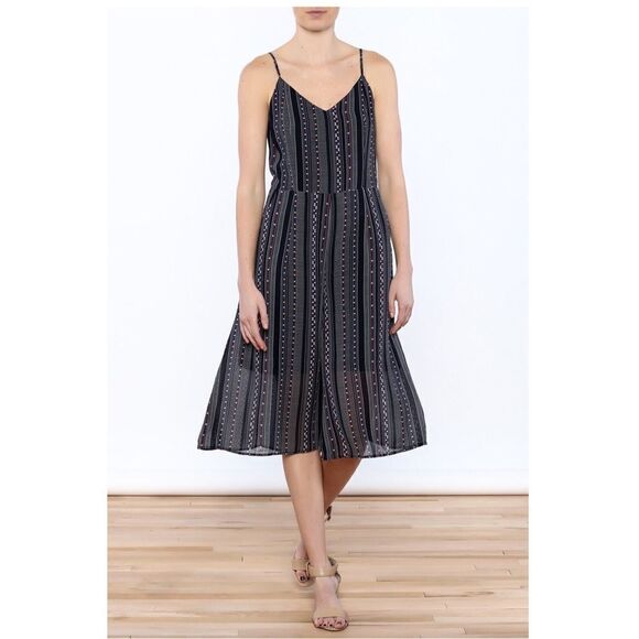 Doe & Rae Polka Dot Gaucho Jumpsuit - Small - Picture 1 of 11